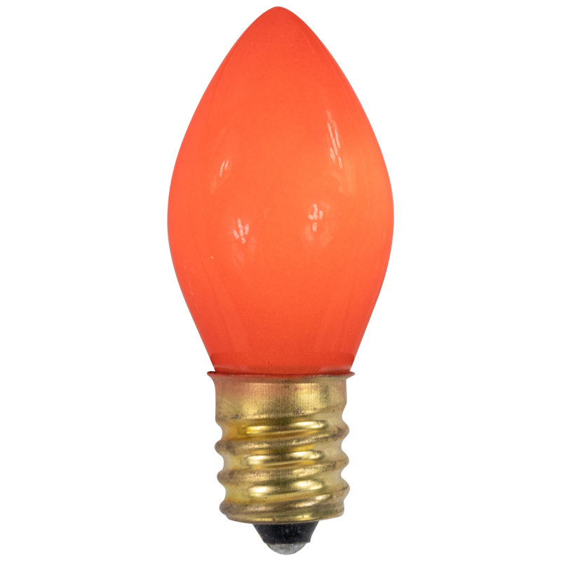 Ampoules de remplacement C7 Christmas, Orange