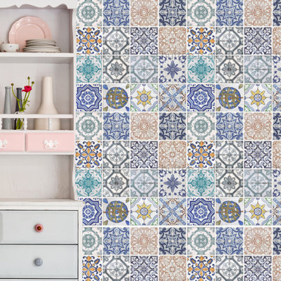 Décalcomanie murale mosaïque