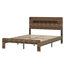 Structure de lit plateforme en bois avec tête de lit à DEL avec rangement et 2 USB, grand rangement sous le lit