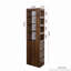 Armoire de rangement 70,87 "H, tablette à 4 niveaux, 3 tiroirs latéraux-1012306084