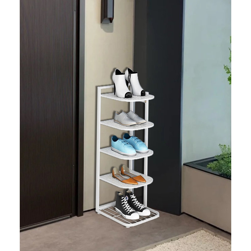 Range-chaussures 5 paires, Blanc