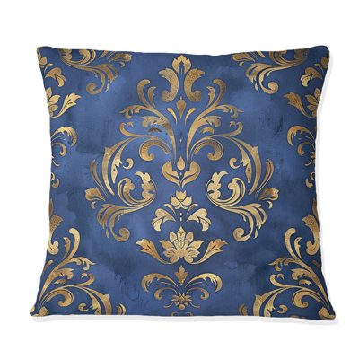 Damask Glamour III - Glam Throw Pillow