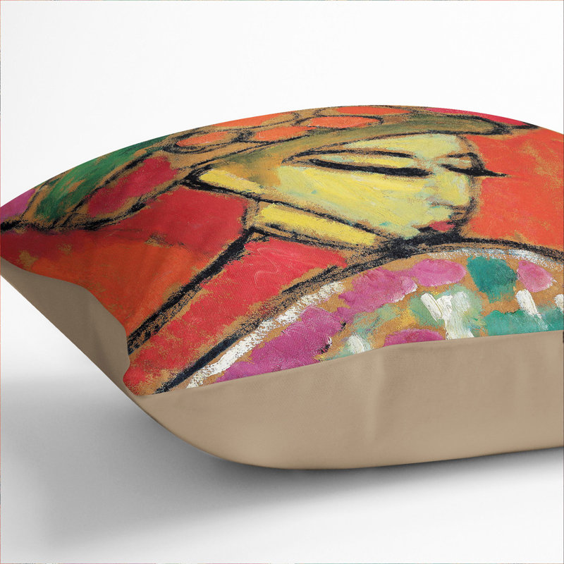 Square Cushion, 55cm H x 55cm W x 20cm D, Stone