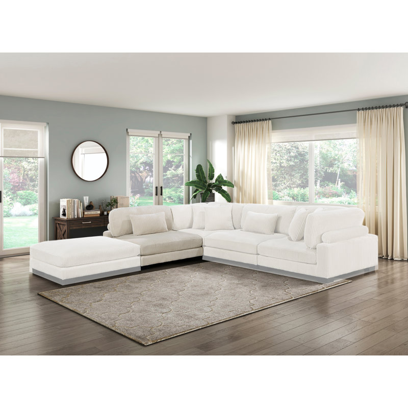 Fauteuil Sumekh, Velours côtelé beige