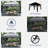 11 x 11 ft Patio Pop up Canopy with Mosquito Netting-115622911