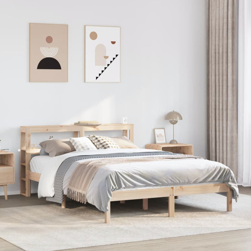 Storage Bed, Brown, European Kingsize (160 x 200 cm)