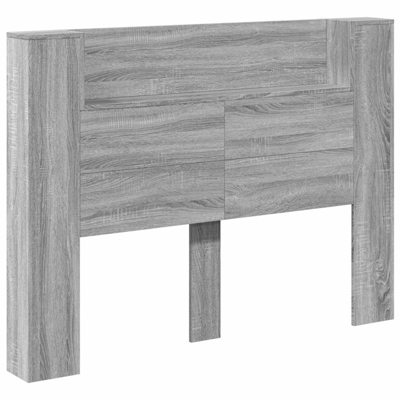 Headboard, European Double (140 x 200 cm), Grey Sonoma