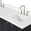 Meuble-lavabo double en bois massif 72 po avec comptoir en quartz noir Carrara de 1,5 po Haun-1296087571-1296087570