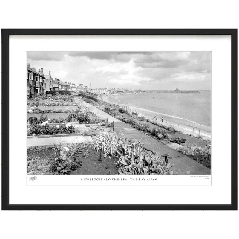 Newbiggin By The Sea, The Bay C1960 - Single Picture Frame Print, 40cm H x 50cm W x 2.3cm D
