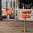 Bar Stools PU Leather Swivel Counter Stools with Backs-107184480