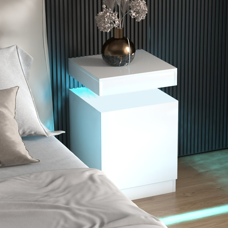 Table de chevet Gioanni, Blanc