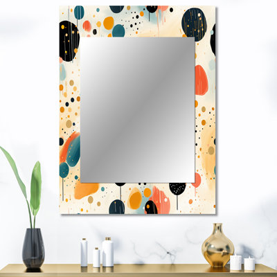 Artistic Whimsy Polka Dots Pattern - Polka Dots Mirror Wall Decor