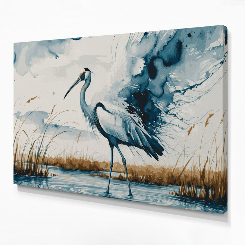 Art animalier sur toile beige, H 11 po x l 14 po