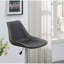 Tabouret de bar moderne de style tabouret réglable avec revêtement en similicuir et base chromée, parfait pour recevoir vos invités avec style.