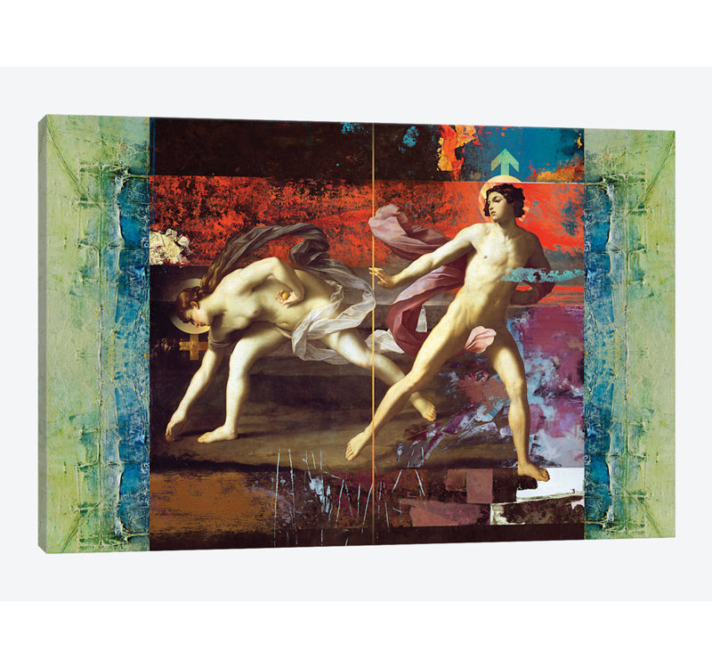 « it & it », impression sur toile, H 26 po x l 40 po x P 1,5 po, Toile tendue