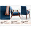 Mid-Century Modern Chair, Living Room Chair with Solid Wood Frame-1451129985