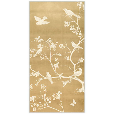 Gilded Birds Take Flight 2 Framed Print