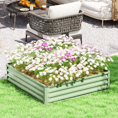 Lit de jardin surélevé en métal Evelin