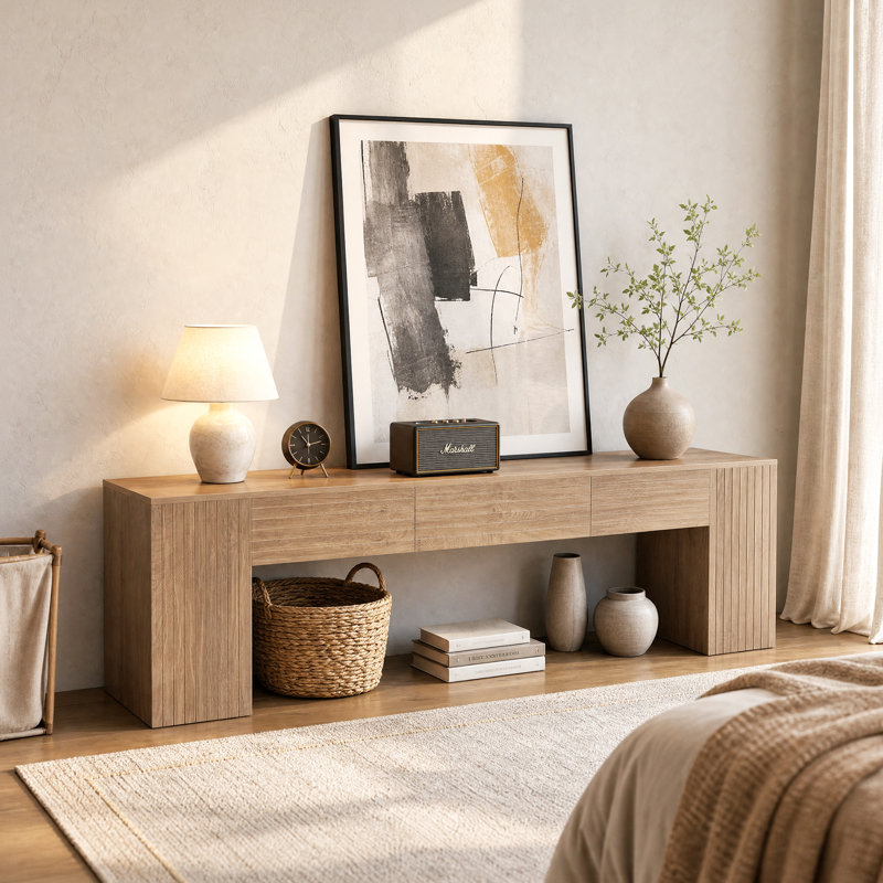 86.61" Long TV Stand, Low Profile Enter