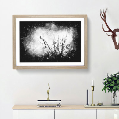 Birds In The Trees - Single Picture Frame Print on MDF
