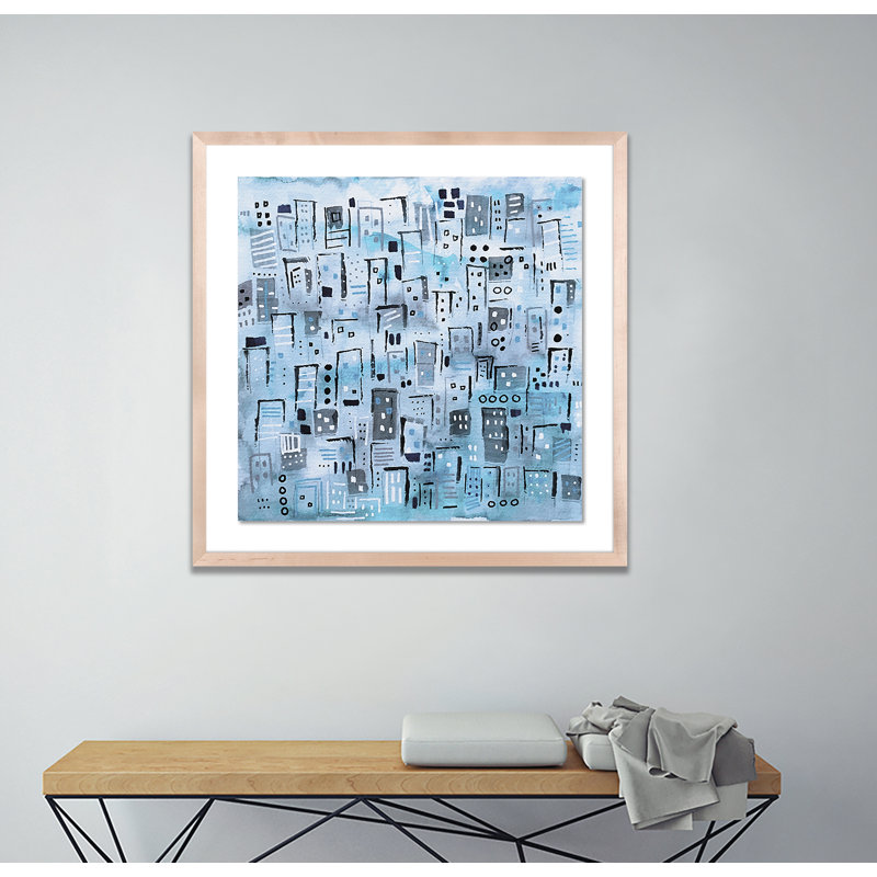Rainy Weekend Print by Melanie Biehle, 24" H x 24" W x 1.5" D, Natural