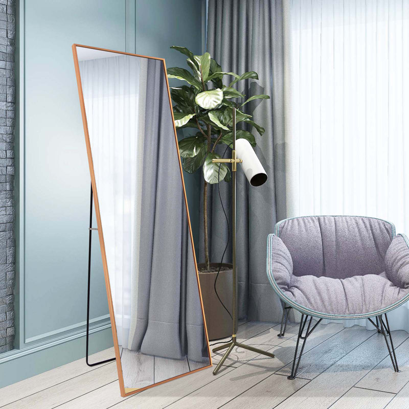 Suszanne Metal Mirror, Gold, 65" x 22"