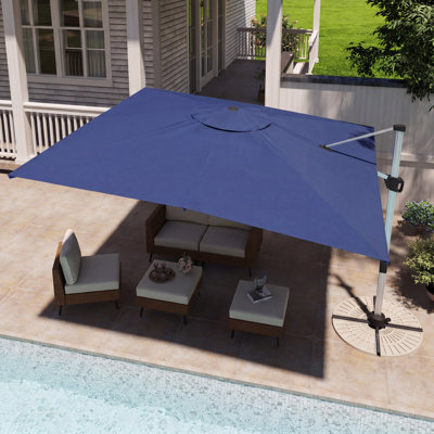 Gentle Chic 132" Aluminum Cantilever Umbrella
