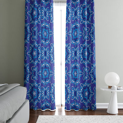 Paire de rideaux semi-transparents Mandala