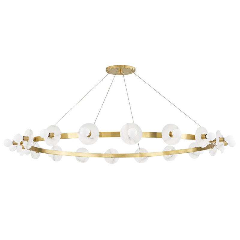 Austen 18 - Light Chandelier, Aged Brass