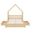 Grand lit plateforme en bois avec garde-corps et 2 tiroirs-114355559