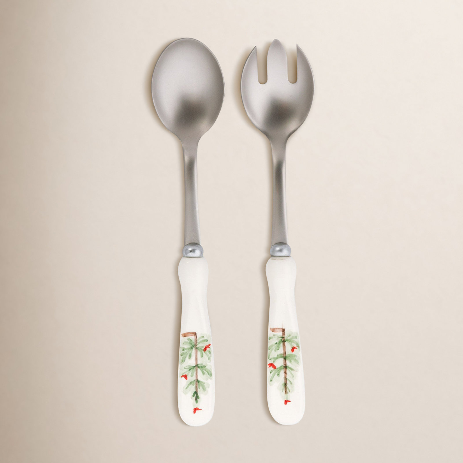 Lastra Holiday Stainless Steel Salad Servers