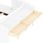 Lit voiture simple blanc - structure à profil bas avec plancher de rangement et d'étude dans une fenêtre enfantine, rangement, bureau-2053467533-2053467570
