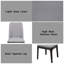 Chaise d'appoint Madan en lin gris clair et chêne gris (ensemble de 2)