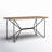 Elidge Solid Wood Iron Writing Desk