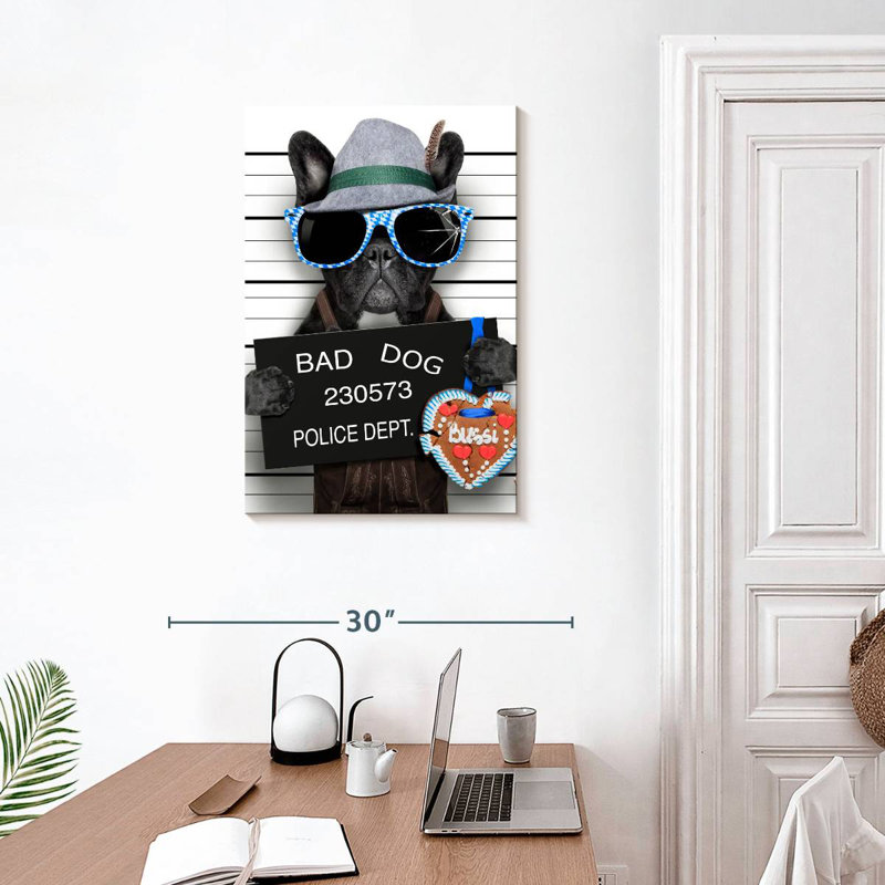Bouledogue français Brampt Bad, H 30 po x l 20 po