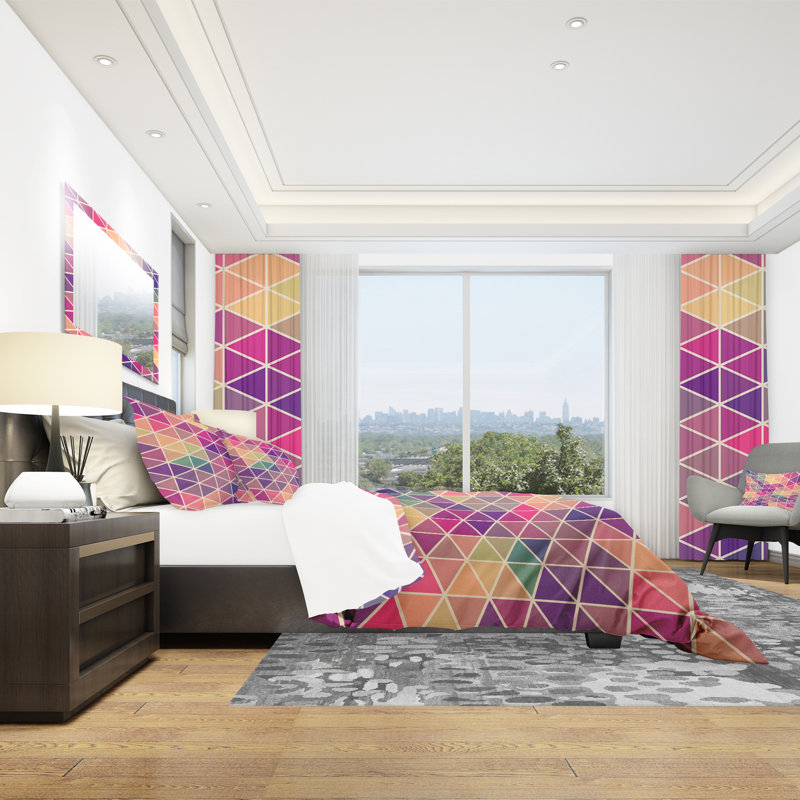 Ensemble de housse de couette moderne, Housse de couette très grand + 2 taies décoratives