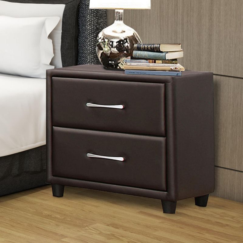Nicollet 21.25'' W Nightstand, Black
