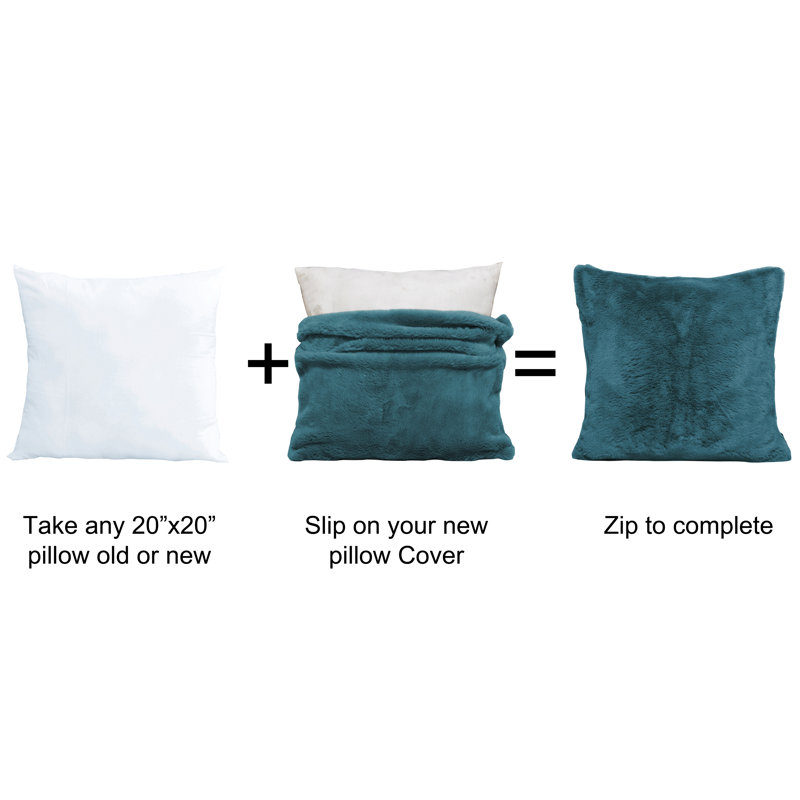 Square Cushion Cover, Deep Teal