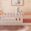  Lit plateforme simple avec garde-corps