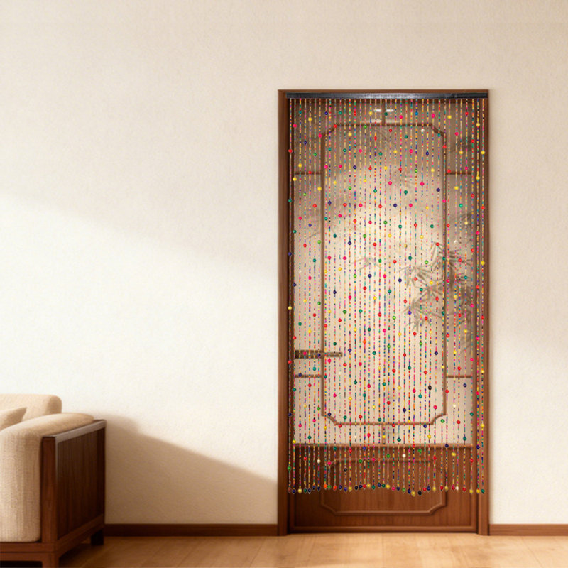 Bamboo Semi Sheer Door Curtain