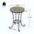 Patio Side Table with Shelf