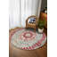 Tapis oriental en polyester beige et bleu Girirj-359992955