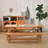  Burlywood Rectangular Solid Wood Dining Table-107856885