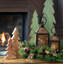 2 Piece Mango Wood Tree Accents Set