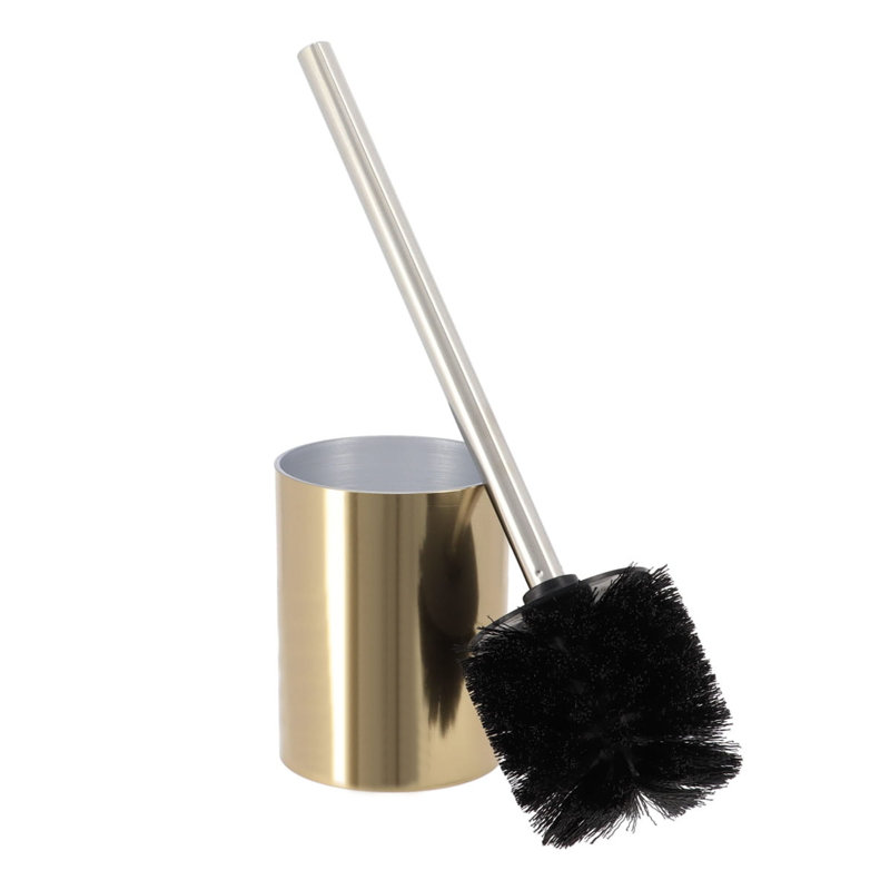 Ensemble de brosse et support de toilette en aluminium brossé NOUMEA, Or