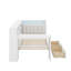 Lit plateforme simple avec tablettes de rangement, tiroirs, station de charge, DEL, bureau et tête de lit tapissier-1509949175-1509949172