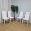 96 cm H Upholstered Faux Leather Parsons Chair in Pink