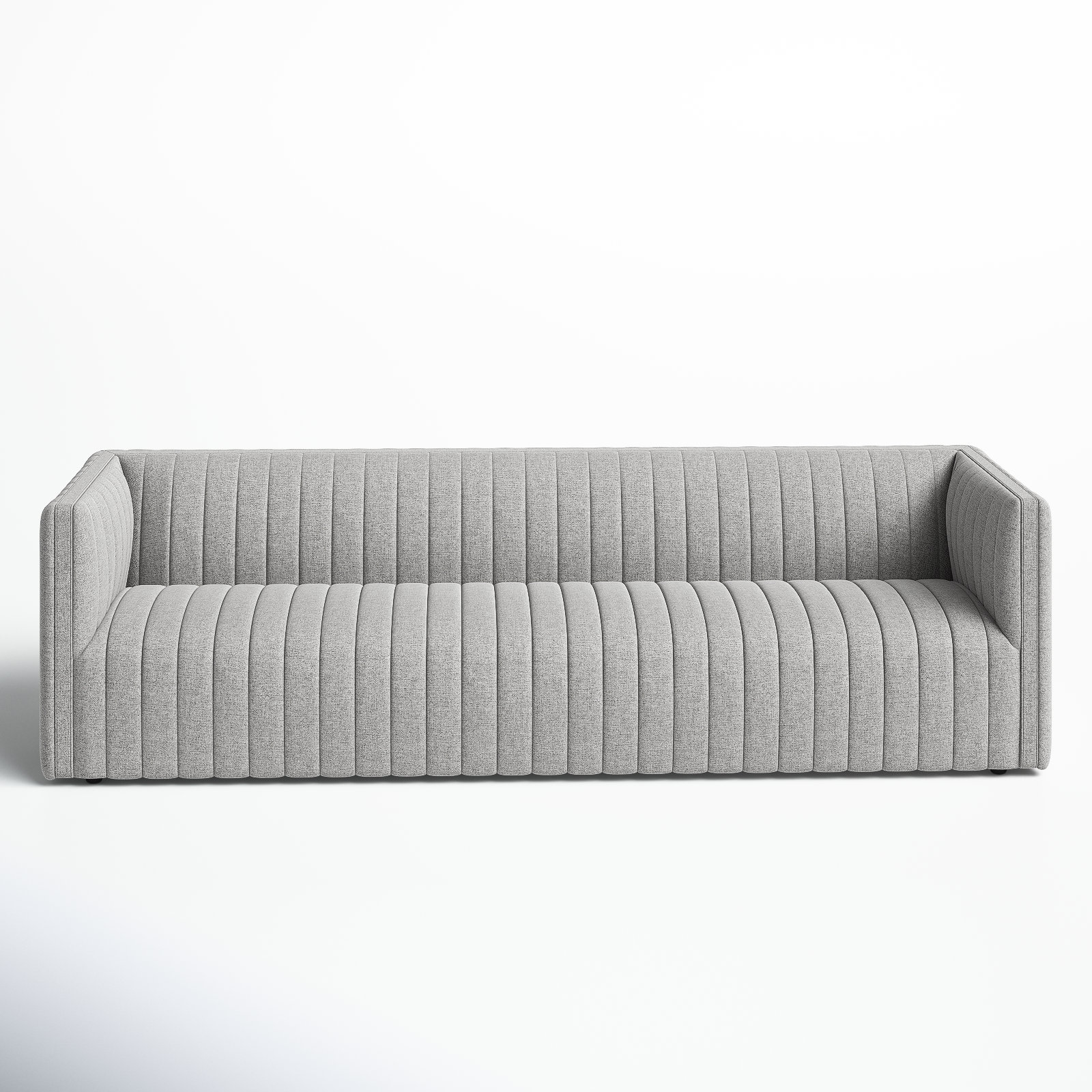 Brandt Genuine Leather Sofa, Orly Natural, 26.5" H x 88" W x 35" D