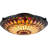 Lorentz Glass Semi Flush Mount