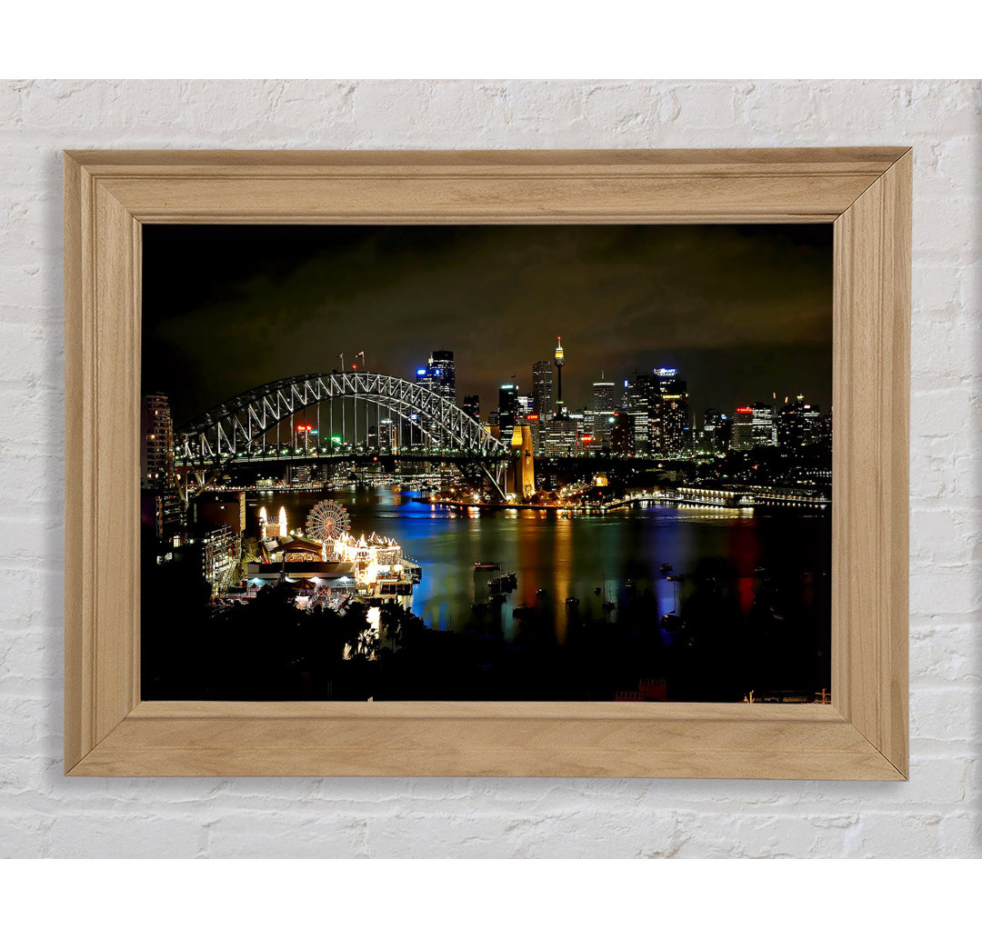 Sydney Harbour Bridge Evening Glow - Einzelner Bilderrahmen Kunstdrucke